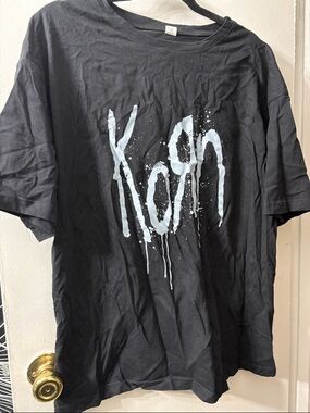 4X Korn Band Logo Black Graphic Tee